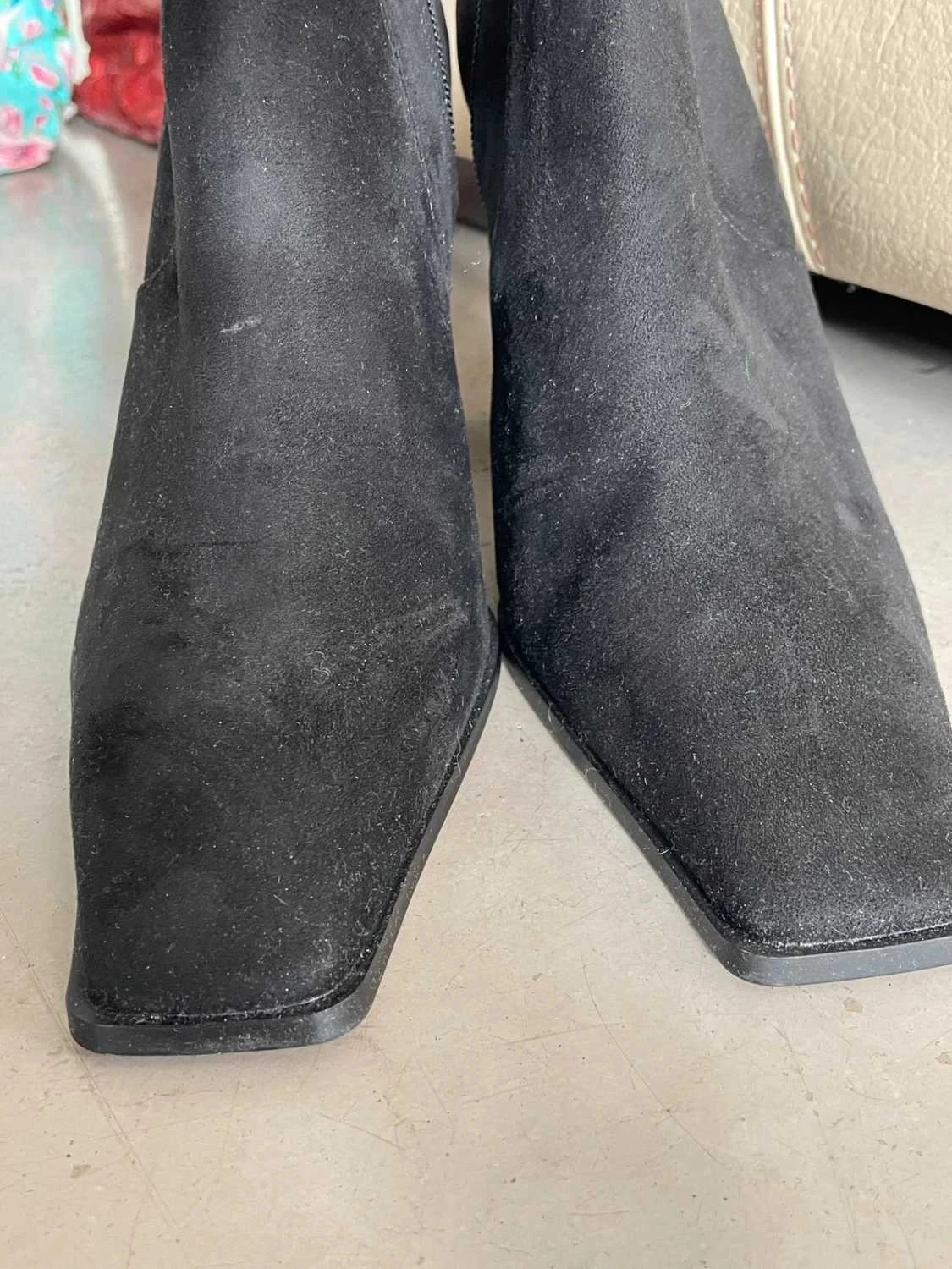 Botines elásticos H&M negros de tacón plano y punta cuadrada Talla 39 nuevos – photo 3